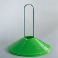 SUCTA PE 50 cônes d'entraînement de football de qualité supérieure avec support de transport en métal et boîte colorée – Ensemble de disques de marquage d'agilité pour le football