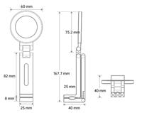 Support de téléphone pliable multifonctionnel pour mini-trépied Support de téléphone portable magnétique en aluminium à rotation de 360 degrés