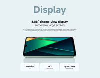 Xiaomi POCO C75 Teléfono Móvil Versión Global 8GB + 256GB Huella Dactilar Lateral 18W Carga Rápida NFC Celulares 4G Smartphone
