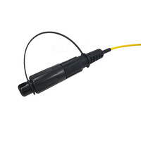 KEXINT FTTH Hua Wei IP68 Waterproof Connecter Patch Cord Custom Length Simplex SC Fiber Optic Jumper Black Yellow PVC/LSZH Outer