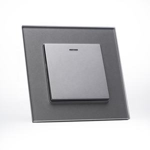 Prises et interrupteurs Norme européenne 1 gang 1 voie Interrupteur 2 voies avec indicateur LED Électricité Interrupteur mural européen - Product Image 1