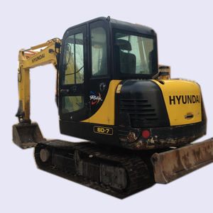 Excavadora Hidráulica Hyundai 60-7 de 6 Toneladas de Segunda Mano con Motor, Caja de Cambios y Acoplador Rápido, Maquinaria de Construcción - Product Image 1