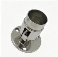 Accessoires de rampe d'escalier en acier inoxydable : Connecteur de tube d'angle rond pour tube