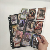 Classeur de cartes de page de poche,, manchon en plastique, 9 poches, cartes de Trading A4