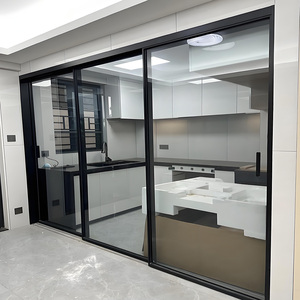 <span class=keywords><strong>Porte</strong></span> <span class=keywords><strong>coulissante</strong></span> de patio moderne Yuantai, <span class=keywords><strong>porte</strong></span> <span class=keywords><strong>coulissante</strong></span> triple extrêmement étroite, sans cadre, <span class=keywords><strong>en</strong></span> aluminium et <span class=keywords><strong>verre</strong></span>, pour salle de bain, chambre à coucher - Product Image 6