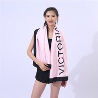 High Quality Reactive Print Cotton Beach Towel Pink Beach Towel Bath Towels Customs Logo