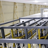 Machine de fabrication de gants médicaux à haut rendement avec moteur et pompe à roulement contrôlés par PLC, ligne de production automatique, garantie 1 an