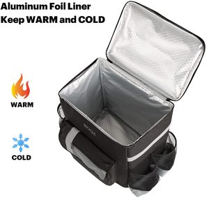 Sac à dos isotherme pour la livraison de nourriture, personnalisé avec logo, imperméable, en polyester, sac à déjeuner - Product Image 4