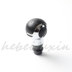 Pommeau de levier de vitesse en cuir, 5 ou 6 vitesses, ergonomique, pour modèles avec logo FX-913 - Product Image 2