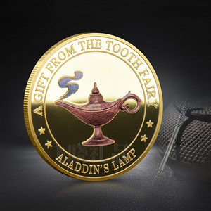 Venta al por mayor de monedas conmemorativas de metal personalizadas China monedas de desafío de metal de dibujos animados personalizadas <span class=keywords><strong>Cenicienta</strong></span> zapato de cristal - Product Image 5