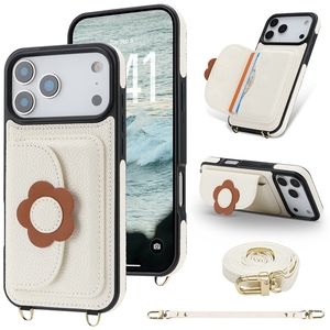 Funda con Soporte y Correa para <span class=keywords><strong>iPhone</strong></span> 17/17 Pro/17 Pro Max, Tipo Cartera - Product Image 1