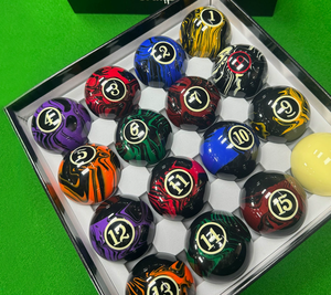 GANGSHANGHUA GSHZXC-007 Ensemble de 16 billes de <span class=keywords><strong>billard</strong></span> de taille réglementaire premium 2-1/4" (57,2 mm) avec motif marbré tourbillonnant, durable - Product Image 3