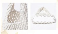 Nouveau Sac à Main en Coton Tressé à la Main, Creux et Ouvert, Résistant à l'Eau, pour Téléphone, Sac de Plage, Idéal pour l'Été et les Bords de Mer