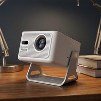 Projecteur portable JUNUO New HY320MAX, correction automatique de la distorsion trapézoïdale, prise en charge de la résolution native 1080p, 400 lumens, rotation à 180 degrés, projecteur intelligent