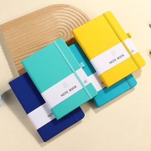 Cuaderno de Tapa Dura X418 A5 Vintage Azul Marino, Imitación Piel, con Encuadernación Elástica - Product Image 4