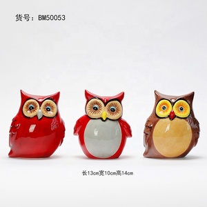 Özel kahverengi baykuş heykel para kutuları çocuk paskalya kumbara hediye - Product Image 2