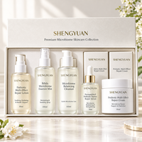 Kit de Soin B2B en Gros à Base de Microbiome Bifida Fermenté : Nettoyant Visage Probiotique, Brume, Sérum, Lotion et Crème Avancée Réparatrice de Barrière Cutanée
