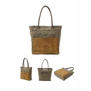 Bolso de Mano Impermeable para Mujer, Marca BSCI, Bolso Tote Personalizado para Mujer (Verde) - Product Image 4