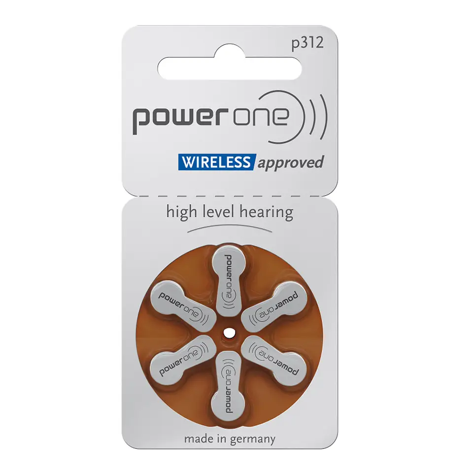 Powerone1.45V A312 P312 170mAh Zinc Air Hearing Aid Battery