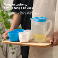 Pabrik langsung mendukung disesuaikan kualitas tinggi portabel musim panas dapur rumah tangga botol air dingin kendi air dengan 4 cangkir