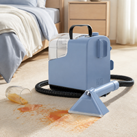 Machine de nettoyage de tapis portable avancée, aspiration sous vide de 12 KPa avec système de pulvérisation d'eau de 260 ml/min pour le nettoyage des tissus d'ameublement