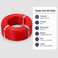 Fabrikpreis 1,5 mm 2,5 mm 4 mm 6 mm BV 450/750V Kupferkern PVC-isoliertes Einzel-Elektrokabel und -draht