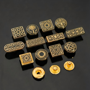 शीर्ष बटन फैक्टरी थोक लोगो पैटर्न कस्टम प्रेस बटन फास्टनर आर्बी कपड़ों की शर्ट ज़ाका धातु थोबे स्नैप बटन - Product Image 4