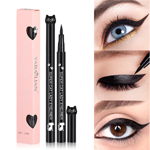 Chat chaud mignon cils lumineux eye-liner imperméable eye-liner auto-adhésif eye-liner d'usine en gros - Product Image 2