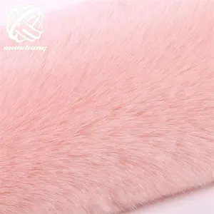 High Quality Faux Fur China Manufacturer Wholesale High Quality Customized Color Luxury Long Pile Soft Fluffy Polyester Faux Fur Fabrics