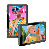 Écran LCD numérique étanche pour affichage publicitaire mural extérieur de 65 pouces, IP65, 2000-5000 nits, pour les restaurants et les cafés