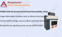 Testeur d'ignifugation horizontal et vertical UL94, machine de test de résistance au feu, chambre d'essai de combustion des plastiques en laboratoire