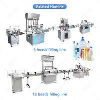 Machine de remplissage et d'étiquetage de bouteilles d'eau en plastique monobloc HNOC