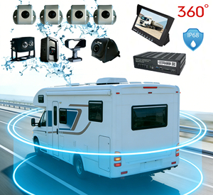 ระบบกล้องกันน้ำระดับ IP68 มองเห็นในเวลากลางคืน 360 องศา 8 ช่องทาง พร้อมจอภาพ 7 นิ้ว พร้อมระบบ ADAS DMS BSD และเซ็นเซอร์ช่วยจอดรถสำหรับรถบรรทุก - Product Image 1