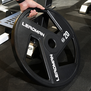 Disques de musculation professionnels en fonte massif à 3 trous, revêtement poudré, équipement d'entraînement, fournisseur pour achats en gros - Product Image 1