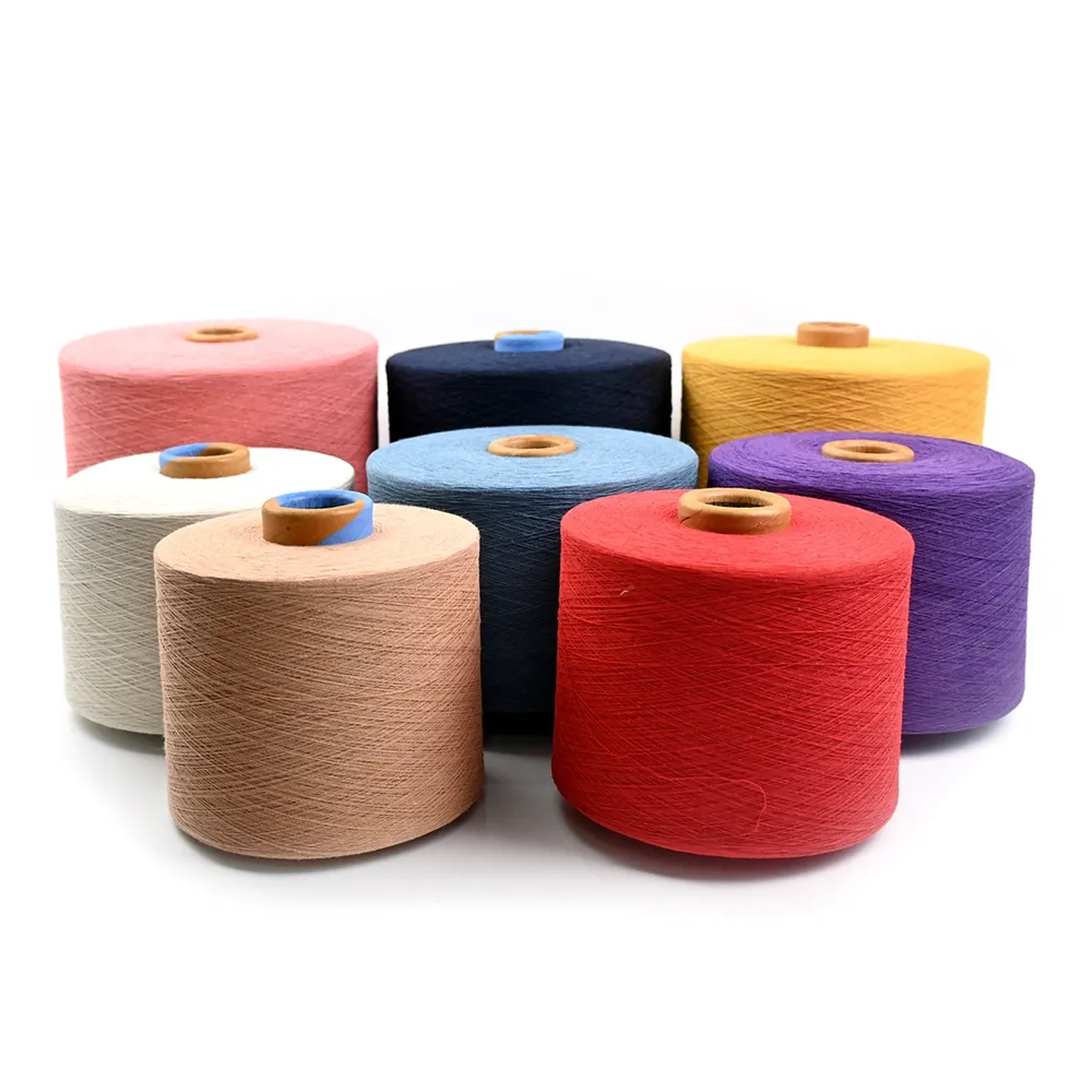 Cotton Yarn Manufacturer Wholesale Multi Colors Anti-Pilling Recycled Cotton Yarn For Sale