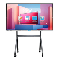 Tableaux blancs numériques interactifs HDFocus Tableaux intelligents à écran tactile LCD de 55 à 110 pouces pour un enseignement efficace en classe
