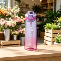 Bouteille anti-fuite et anti-poussière à boire directement, sans sucre, avec couvercle à ouverture rapide, idéale pour la randonnée en extérieur et l'école