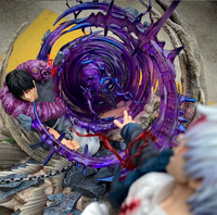 Satoru Gojo Vs. Figura de Resina Artística Pintada a Mano Sword King GK, Figura de Anime con Escena de Batalla Altamente Detallada, Colección para Exhibición