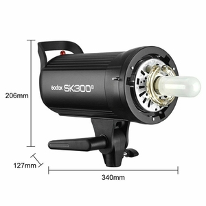 Godox <span class=keywords><strong>SK300II</strong></span> 300Ws Flash de studio stroboscopique intégré 2.4G système X sans fil Flash professionnel pour la prise de vue photographique - Product Image 3