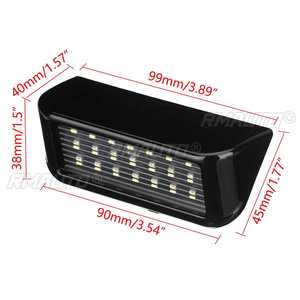 2 pièces, éclairage de plaque d'immatriculation LED pour voiture, lampes de plaque d'immatriculation pour Peugeot Expert II Van pour Citroën Berlingo - Product Image 4