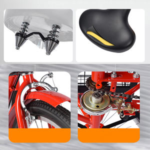 Triciclo a 3 <span class=keywords><strong>ruote</strong></span> in acciaio ad alto tenore di carbonio da 26 pollici, bici da carico per adulti - Product Image 4