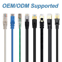 Câble Ethernet de communication DENIXI OEM personnalisable de 1M à 100M, vente en gros d'usine, câble patch CAT6A CAT6