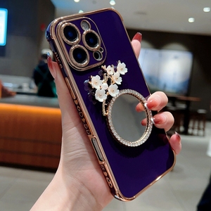 Para iPhone 11/12 Pro/13 <span class=keywords><strong>Mini</strong></span>/14 Plus Mirror Flower Funda a prueba de golpes Funda blanda, Funda para teléfono móvil para Google <span class=keywords><strong>Pixel</strong></span> <span class=keywords><strong>7A</strong></span> - Product Image 5