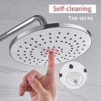 Flg mélangeur de pluie en laiton mural de luxe, ensemble de douche de salle de bain mural chromé quantité minimale de commande