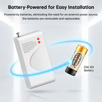 Sensor Pintu Gulung Nirkabel KERUI Magnetik 433MHz Sensor Logam Tugas Berat Sistem Alarm Rumah Toko Garasi Bertenaga Baterai