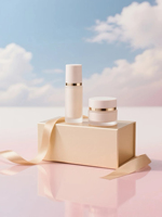 Coffret Cadeau Cosmétique de Luxe Anti-rides et Raffermissant au Peptide d'Or, Soin Visage Hydratant, Marque Blanche, Emballage Cosmétique