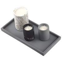 MOHOM Présentoir de montres décoratif en béton au design moderne Plateau de parfum élégant