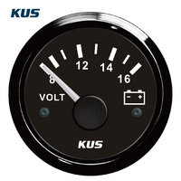 KUS SEA-V Seri 52mm Voltmeter Gauge Alat Ukur Otomotif 12V/24V untuk Kapal Universal