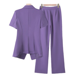 <span class=keywords><strong>Trajes</strong></span> <span class=keywords><strong>de</strong></span> <span class=keywords><strong>Mujer</strong></span> a la Moda 2025, Blazer <span class=keywords><strong>de</strong></span> Manga Corta con Cuello Camisero, Pantalones Elegantes <span class=keywords><strong>de</strong></span> Color Sólido, Conjuntos <span class=keywords><strong>de</strong></span> 2 Piezas <span class=keywords><strong>para</strong></span> Oficina - Product Image 6