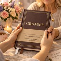 Agenda relié en cuir A5 avec estampage doré personnalisé, 100 feuilles, reliure thermique, design personnalisé et cadeau